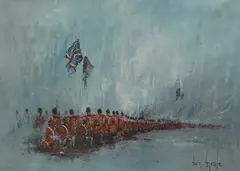 The Thin Red Line by Ben Maile, pencil, sold Aug 2026