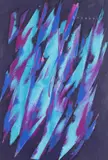 Blue Form, Sept 1970 by William Gear, acrylic on paper, sold Aug 2026