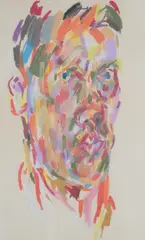Untitled by David Blackburn, mixed media on paper, sold Aug 2026