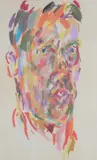 Untitled by David Blackburn, mixed media on paper, sold Aug 2026
