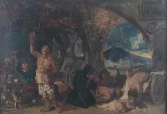 Lazzaroni Feasting, Naples by William James Müller, oil on wood, sold Aug 2026