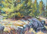 Granite Ridge by Tony Bianco, oil on board, sold Aug 2026