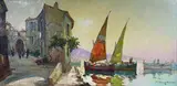 Untitled by Elie Bernadac, oil on canvas board, sold Aug 2026
