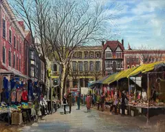 Untitled by Michael Rhys Jenkins, oil on board, sold Aug 2026