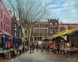 Untitled by Michael Rhys Jenkins, oil on board, sold Aug 2026