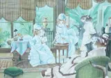 The Rivals by Susan Herbert, watercolour, sold Aug 2026