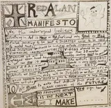 Red Alan Manifesto by Grayson Perry, print, sold Aug 2026