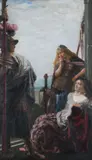 The Amazon Guard by Robert Anning Bell, oil on canvas, sold Aug 2026