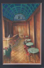 The deceased seemed curiously reserved by Peter Messer, oil, sold Jul 2026