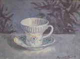 Imperial Russian Cup by Dennis Gilbert, oil on board, sold Jul 2026