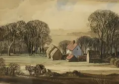 Untitled by Rowland Hilder, ink, sold Jul 2026