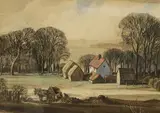 Untitled by Rowland Hilder, ink, sold Jul 2026