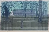 Buckingham Palace from Green Park by Robert Tavener, pencil, sold Jul 2026