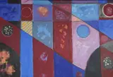 Golden Lode by Ray Barry, acrylic on card, sold Jul 2026