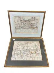 Rome, 1964 by Adrian Maurice Daintrey, ink and watercolours, sold Jul 2026