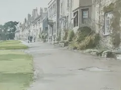 Burford, Cotswolds by Stanley Orchart, watercolour, offered Aug 2026