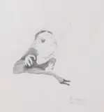 Untitled by Maggi Hambling, pencil on paper, offered Aug 2026