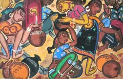 Untitled by K. Sreenivasulu, Mixed Media on paper, sold Jan 2026