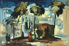 Untitled by Ghulam Rasool Santosh, Gouache on paper, sold Jan 2026