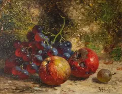 Untitled by William Hughes, oil on board, sold Jun 2026