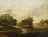 Untitled by Alfred Vickers Senior, oil on board, sold Jun 2026