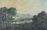 Untitled by Harold Goldthwait, oil on panel, sold Jun 2026