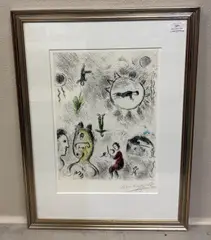 Untitled by Marc Chagall, etching, offered May 2026