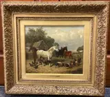 Untitled by John Frederick Herring Junior, oil on canvas, offered Jun 2025