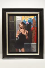 Eden in toulouse by Fabian Perez, print on board, sold Aug 2026