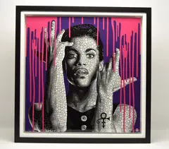 Prince - the symbol by Paul Normansell, oil, sold Aug 2026