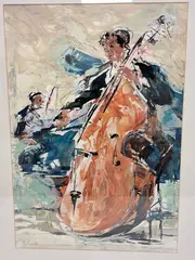 Untitled by Bernard Rooke, mixed media on paper, sold Aug 2026