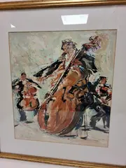 Untitled by Bernard Rooke, mixed media on paper, sold Aug 2026