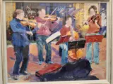 Untitled by Y John Lawrence, oil on canvas, sold Aug 2026