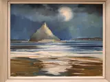 Untitled by K.B. Hancock, oil on board, sold Aug 2026
