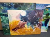 First Light by Sandy Hillyer, acrylic on canvas, sold Aug 2026