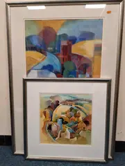 The valley by David Easton, 2000, acrylic on board, sold Aug 2026