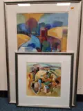 The valley by David Easton, 2000, acrylic on board, sold Aug 2026