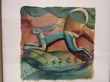 Mystic hare by Michael R. Cook, watercolour, sold Aug 2026
