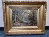 A lane at littleover, derbyshire by George Turner, oil on canvas, sold Jul 2026