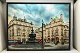 Piccadilly circus by Nick Holdsworth, mixed media on paper, sold Jun 2026