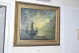Sunshine and clouds by Ted Dummett, 1969, oil on board, sold Jun 2026