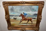 Untitled by D. Minchin, oil on canvas, sold Jun 2026