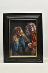 Painter with stella by Robert Lenkiewicz, oil on board, sold Jun 2026