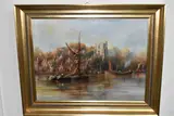 Untitled by Roderick Lovesey, oil on board, sold Jun 2026