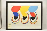Suspended forms red, yellow and blue (kemp 89) by Terry Frost, screenprint, offered Oct 2026