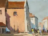 Untitled by Edward Wesson, Oil on Masonite, sold Jun 2026