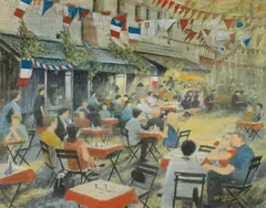 Untitled by Rex Harley, Oil and pencil on canvas, sold Jun 2026