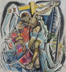 Untitled by Roy De Maistre, Oil on board, sold Jun 2026
