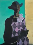 Untitled by John Bromfield Gay Rees, Oil on canvas, unstretched, sold Jun 2026