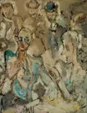 Untitled by John Bromfield Gay Rees, Oil reverse painted on glass, sold Jun 2026